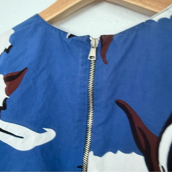 Marni Blue Floral Short Sleeve Top - Picture 5 of 9